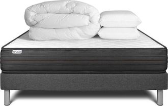 VITALIT Pack Colch&oacute;n Gris Espuma Viscoel&aacute;stica 180 X 200