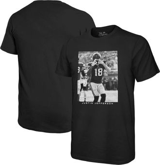 Majestic Threads Mens Majestic Threads Justin Jefferson Black Minnesota Vikings Oversized Player Image T-Shirt at Nordstrom, Size Xx-Large