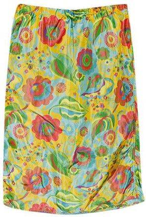 Marni Psychedelic floral print silk blend skirt Size XS