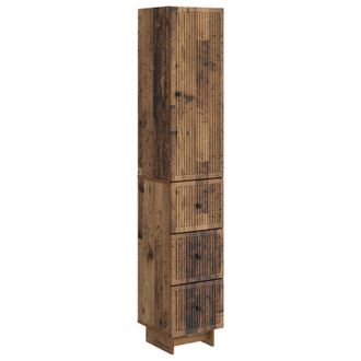 vidaXL Juego De Armarios 2 Uds. Madera Envejecida Madera De Ingenier&iacute;a Vidaxl