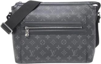 Louis Vuitton Pre-owned Cross Body Bags, male, Black, Size: ONE SIZE Pre-owned Canvas Shoulder Bag