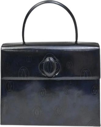 Cartier Pre-owned Happy birthday handtas - Dames - Vintage Handtas - Blauw - ONE Size - Leer - Vintage