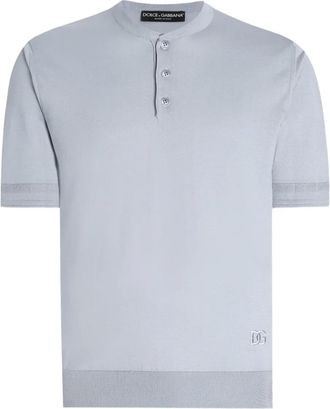 Dolce & Gabbana T-shirt in seta - Blu