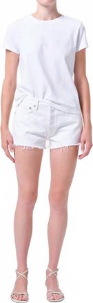 A Gold E Parker Vintage Cut Off Shorts In Marshmallow