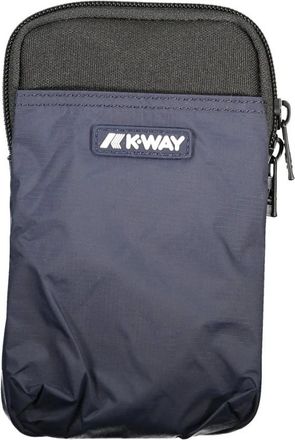 K-Way K-Way, Messenger Bags, male, Blue, Size: ONE SIZE Blue Shoulder Bag with Pockets