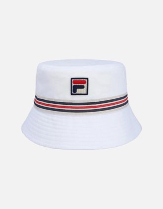 Fila Mens Fila Jojo Heritage Stripe Bucket Hat White - Size: ONE size