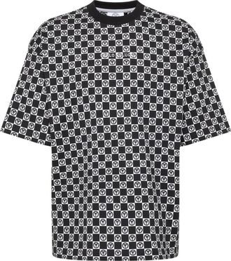 Carlo Colucci Moza&iuml;ek T-shirt - Heren - T-shirts - Zwart - S - Tops