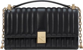 Kate Spade New York mini deco quilted leather convertible crossbody bag in Black at Nordstrom