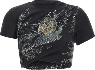 Diesel T-Wincy - Dames - T-shirts - Zwart - S - Katoen - Tops