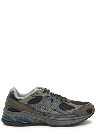 New Balance New Balance 2010 Panelled Suede and Mesh-knit Sneakers - Black - 11.5 (IT45.5 / UK11.5)