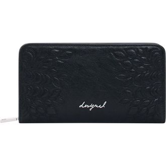 Desigual Faux Leather Continental Wallet in Black at Nordstrom