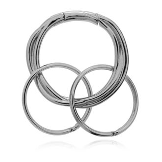Jil Sander Messing Sleutelhanger - Heren - Sleutelhangers & Tashangers - Grijs - ONE Size - Accessoires