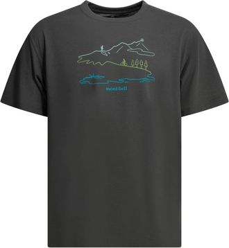 Montbell Wickron Long Track T-Shirt - Heren - T-shirts - Grijs - S - Polyester - Tops