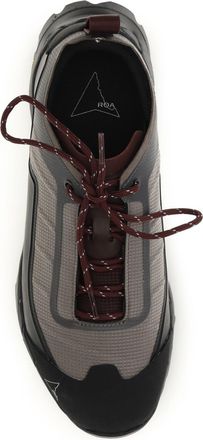 Roa Mens Sneakers Katharina Light Taupe-Burgundy Upper: Polyester Trainers Taupe/burgundy