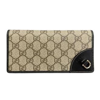 Gucci Pre-owned Long Wallet (bi-fold) - Heren - Vintage Accessoires - Beige - ONE Size - Leer - Vintage