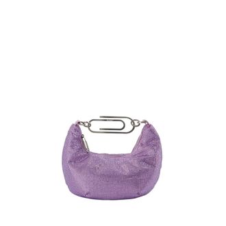Off-white Handbags, female, Purple, Size: ONE SIZE Binder Clip 20 Bag in Str / Lilac