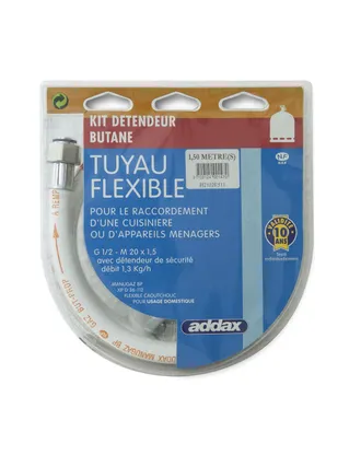 OEM Addax Kit Flexible De Butano Transparente 1,5 Metros Seguro