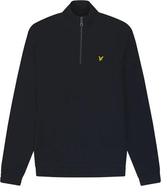 Lyle & Scott Hoodies & sweatvesten, Heren, Blauw, XL, Katoen, Loopback Quarter Zip Sweat