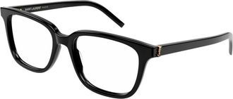 Saint Laurent Vierkante zonnebril - Dames - Zonnebrillen - Zwart - 53 MM - Accessoires