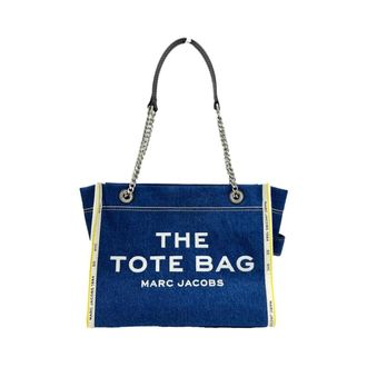 Marc Jacobs The Tote Bag - Dames - Tassen - Blauw - Maat: ONE Size Leer