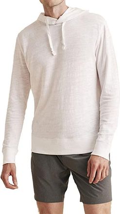 Faherty Slub Cotton Hoodie Mens Clothing White 1 : 2XL