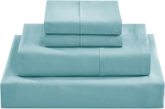 OEM Juego De Ropa De Cama De Lujo Casa Platino De 4 Piezas, Algod&oacute;n Egipcio, 1000 Hilos, Para Cama King Size - Azul Franc&eacute;s
