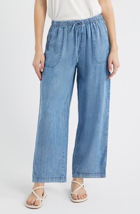 Beach Lunch Lounge Asthin Chambray Drawstring Pants in Medium Wash at Nordstrom, Size X-Large