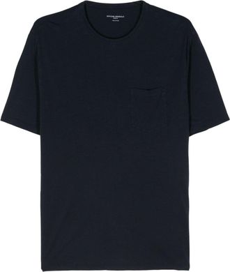 Officine G&eacute;n&eacute;rale chest-pocket T-shirt - men - Cotton/Lyocell - M - Blue