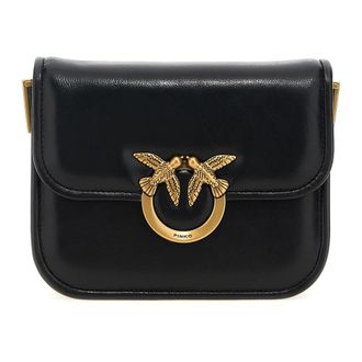 Pinko Love Bag Box Schoudertas - Dames - Schoudertassen - Zwart - ONE Size - Katoen - Tassen