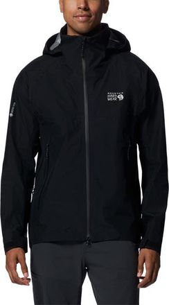 Mountain Hardwear TrailVerse Gore-Tex Waterproof Hooded Jacket in Black at Nordstrom, Size Xx-Large