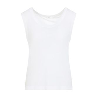 Co Sleeveless Tops, female, White, Size: XS Jersey Tank Top