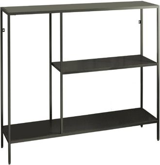 Dmora Dmora - Consolle Lime, Tavolo multiuso, Mobiletto dappoggio, Scrivania da corridoio, 80x30 h80 cm, Ardesia