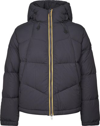 K-Way Quill Fancy Nylon Hooded Quilted Down Jacket