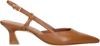 Stuart Weitzman Leather Mid Heel Womens Pumps