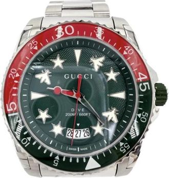 Gucci Pre-owned Vintage Polshorloge - Heren - Vintage Horloges - Groen - ONE Size - Vintage