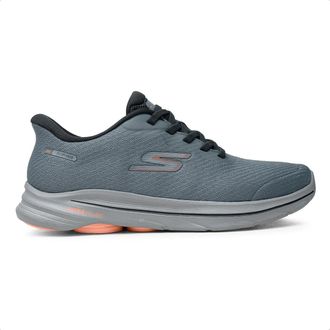 Skechers Hands Free Slip-ins Walking Shoe for Men - GO Walk 8 Pate in Slate, 9 Gray