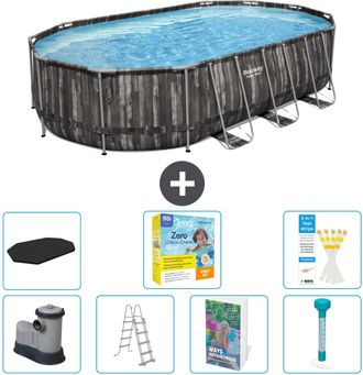 Bestway Piscina Bestway Power Steel Oval - 610x366x122 Cm - 8-piezas S532