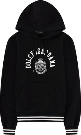 Dolce & Gabbana Black Logo Relaxed Hoodie
