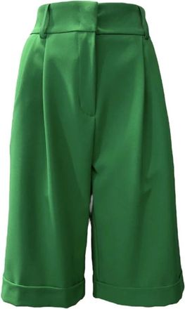 Giulia N Couture Groene Sweat Shorts - Dames - Korte Broeken - Groen - S - Korte Broeken