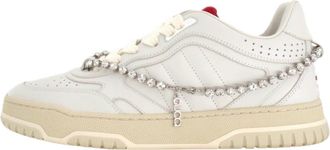 Gucci (WMNS) Gucci Re Web Sneaker White Crystal Chain 795453-AADJ9-9097