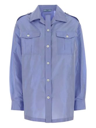 Prada Camicia con abbottonatura - Blu