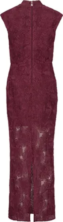 Rotate Womens Maxi Dress Flower Mesh Decadent Chocolate Polyester (recycled) Evening Suits