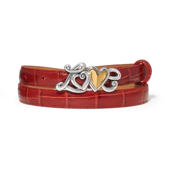 Brighton True Love Belt In Red