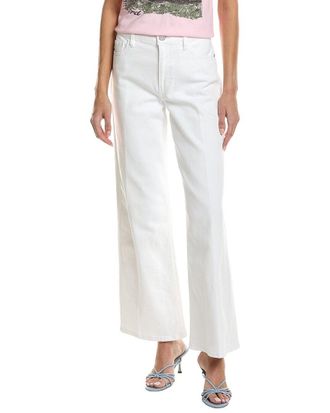 Frame Denim Le Slim Palazzo White Jean