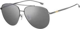 BOSS Boss 1296/F/S Asian Fit R81/T4 Mens Sunglasses Grey Size 63