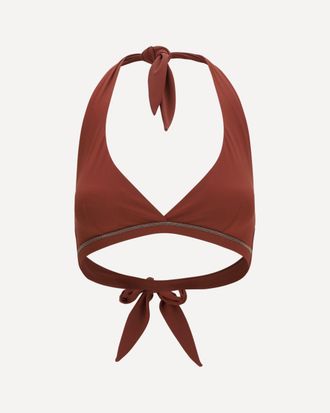 Brunello Cucinelli Triangle Bikini Top Female 44
