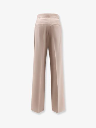 Max Mara Womens Virgin Wool, Mohair And Silk Trousers Beige