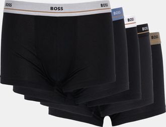 Boss Orange by Hugo Boss Mens Open Miscellaneous Trunks in Black (5 Pack) Cotton - Size X-Large