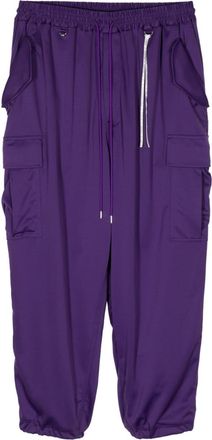 MASTERMIND WORLD skull-print cargo trousers - men - Polyester - S - Purple