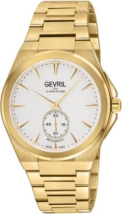 Gevril Group Montauk Hand Wind White Dial Mens Watch 49912B